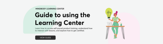 Guide to using the Learning Center: