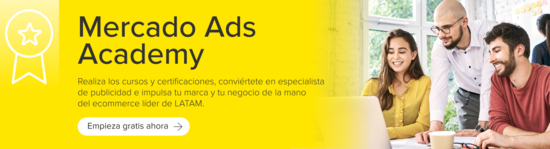 Mercado Ads Academy. Realiza los cursos y certificaciones, conviértete en especialista de publicidad e impulsa tu marca y tu negocio de la mano del ecommerce líder de LATAM. Empieza gratis ahora.