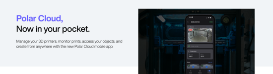 Download the Polar Cloud 3D Printing Mobile App