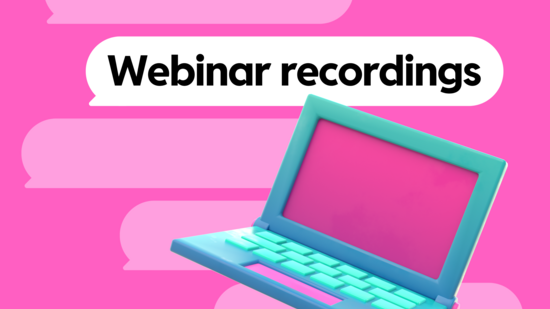 Webinar recordings Webinar recordings