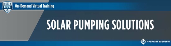 Franklin Electric Solar Pumping Solutions