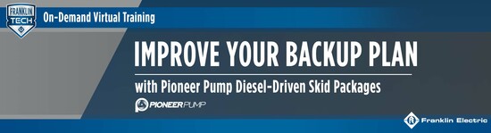 Improve Your Backup Plan with Pioneer Pump® Diesel-Driven Skid Packages