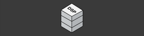 simple three-dimensional icon of a stack of blocks labeled DSP