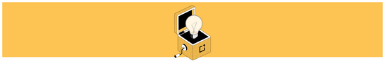 Lightbulb popping out of an open Intellum jack-in-the-box.