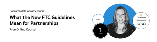 PXA's course thumbnail for 2023 FTC guidelines update free course