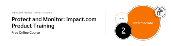 PXA course thumbnail for a free course on protecting your affiliate program on the impact.com platform