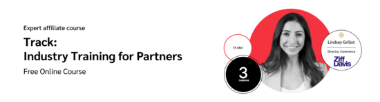 PXA course thumbnail for a free course on measuring affiliate marketing performance with UTM parameters and innovative methods