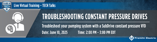 Troubleshooting Constant Pressure Drives