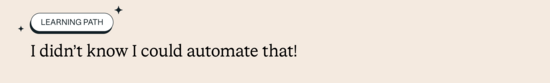 I didn't know I could automate that!