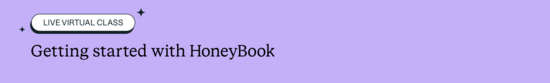 Getting Started with HoneyBook
