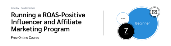 PXA course tile showing industry, fundamentals course with 7 lessons, 30-minute duration, and beginner level highlighted in a blue circular design