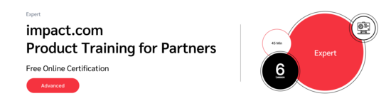 PXA course thumbnail for a free course on using impact.com’s affiliate partner software for affiliate marketers