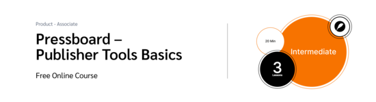 PXA course thumbnail for a free course on impact.com’s Pressboard tool,  media partners, and e-commerce content marketing