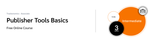 PXA course thumbnail for a FREE course displaying the copy ‘3 lessons, 15 min, intermediate level,’ with a small toolbox icon at the top right inside an orange outlined circle