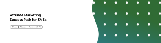 Learning path thumbnail showing an icon with a tracking pathway and green circles