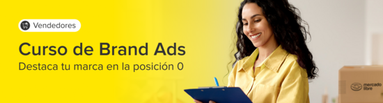 Brand Ads para vendedores. Destaca tu marca en la posición cero.