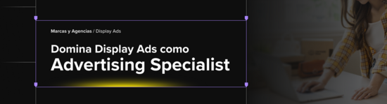 Domina Display Ads como Advertising Specialist. Marcas y Agencias.