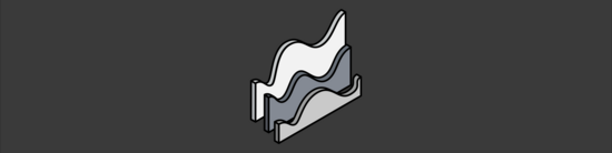 isometric illustration of waves