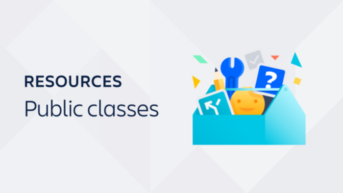 A thumbnail that says, "Public classes"