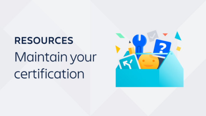 A thumbnail that says, "Maintain your certification."